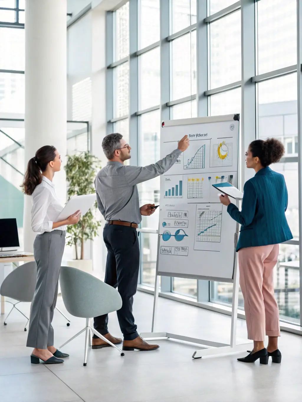 An image of a team workshop with branding diagrams and strategy notes on a whiteboard, representing Brand Articulate's brand clarity and strategy service.