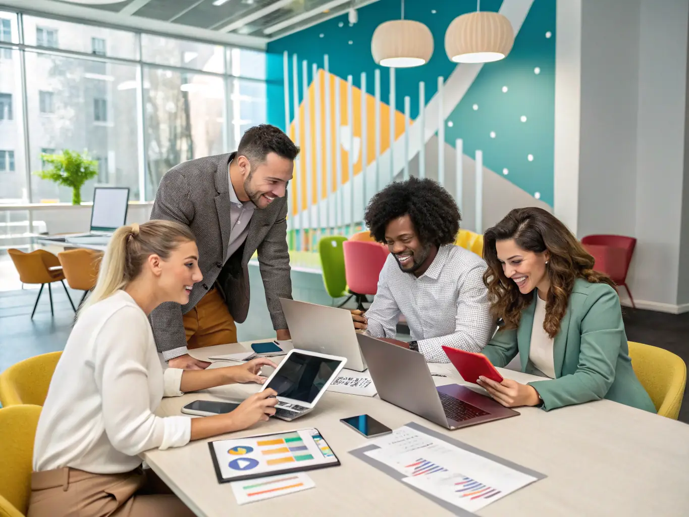 A visually compelling image representing the 'Assess' phase of Brand Articulate's playbook, showing a team analyzing data and identifying key brand challenges.