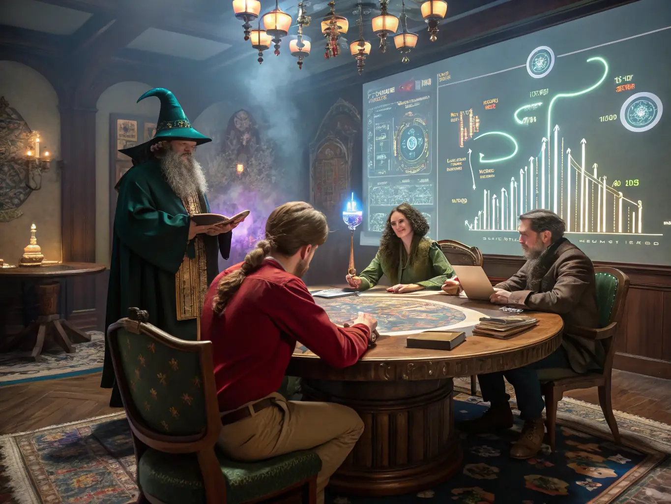 An image depicting the 'Architect' phase, with team members collaborating on a brand blueprint and defining core brand elements.